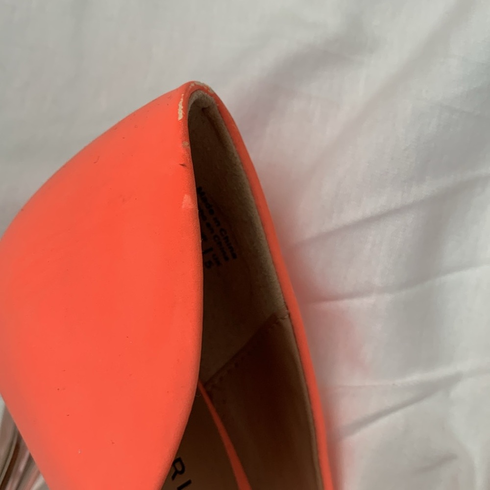 Ladies stiletto in coral size 7.5 - Picture 4 of 7